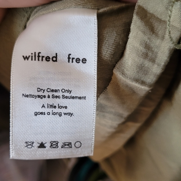 WILFRED Free xs Vivienne slip dress sage green - Picture 7 of 8